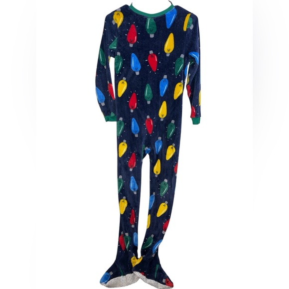 Carters Christmas light Onesie Pajamas Size 12/12A - Picture 4 of 6